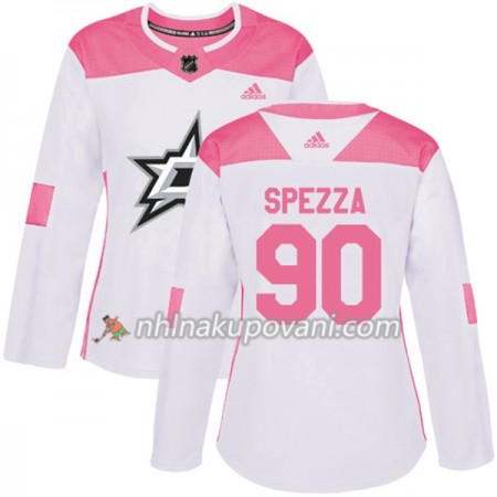 Dallas Stars Dresy Jason Spezza 90 Bílá 2017-2018 Adidas Růžová Fashion Authentic - Dámské